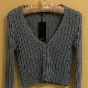 Nasty Gal No Chills Cropped Dutton Down Cardigan